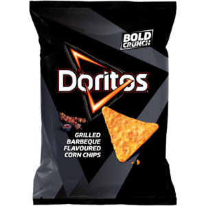 Doritos Bold Crunch Grilled Barbeque Flavoured Corn Chips 145g
