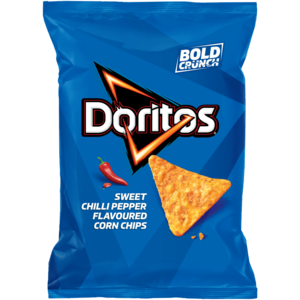 Doritos Sweet Chilli Pepper Flavoured Corn Chips 145g