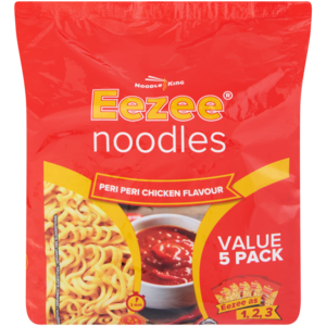 Eezee Noodles Peri Peri Chicken Flavour Instant Noodles 5 x 65g