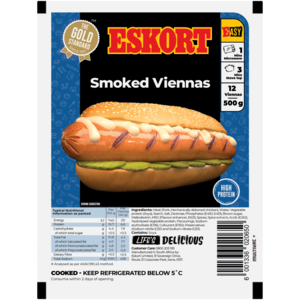 Eskort Smoked Viennas 500g