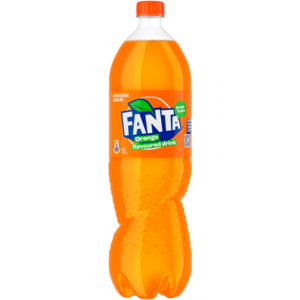 Fanta Orange Flavoured Sparkling Soft Drink Bottle 1L