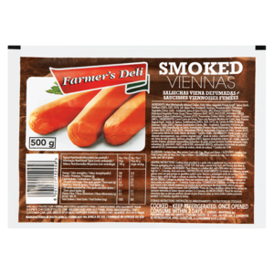 Farmer's Deli Smoked Viennas Pack 500g
