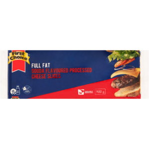 First Choice Gouda Flavoured Full Fat Processed Cheese Slices 54 Pack