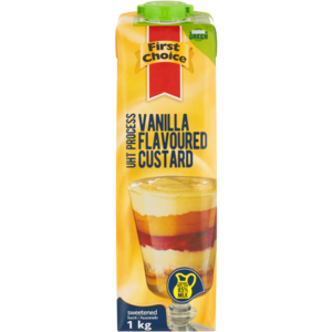 First Choice Vanilla Flavoured Custard 1kg