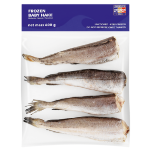 Fishermans Frozen Baby Hake 600g