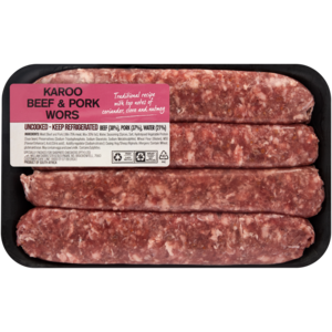 Fresh Butchery Karoo Beef & Pork Wors Per KG