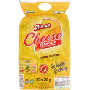 Frimax Frinax Cheese Flavour Corn Snacks 50 x 24g