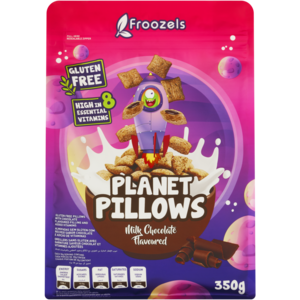 Froozels Milk Chocolate Flavoured Planet Pillows 350g