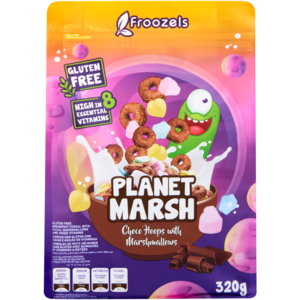 Froozels Planet Marsh Choco Hoops with Marshmallows 320g
