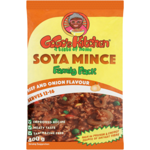 GoGo's Kitchen Beef & Onion Flavoured Soya Mince 400g