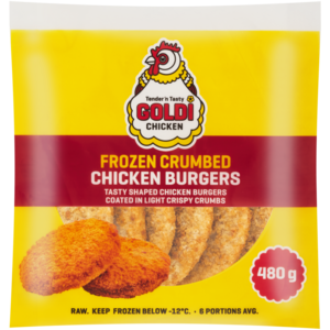 Goldi Chicken Frozen Crumbed Chicken Burgers 480g