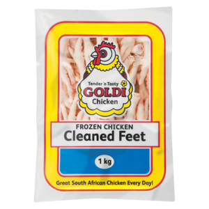 Goldi Chicken Frozen Cleaned Chicken Feet 1kg