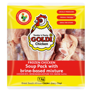 Goldi Chicken Frozen Chicken Soup Pack With Brine-Based Mixture 1kg
