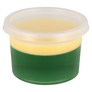 Green Jelly & Custard Desserts