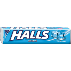 HALLS Ice Blue Lozenges 10 Pack