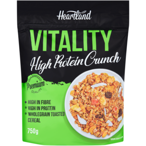 Heartland Vitality High Protein Crunch Muesli 750g
