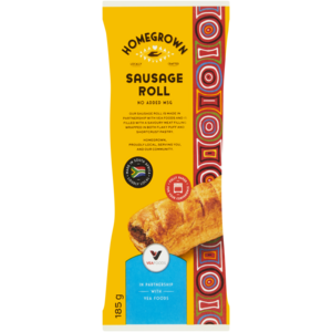 Homegrown Frozen Sausage Roll 185g