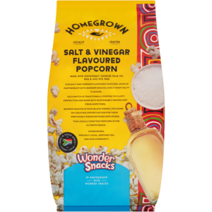 Homegrown Salt & Vinegar Flavoured Popcorn 90g