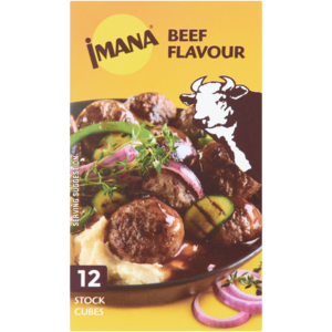 Imana Beef Flavour Stock Cubes 12 Pack