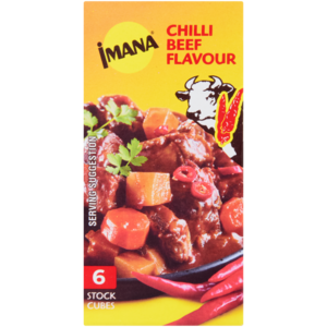 Imana Chilli Beef Flavour Stock Cubes 6 Pack