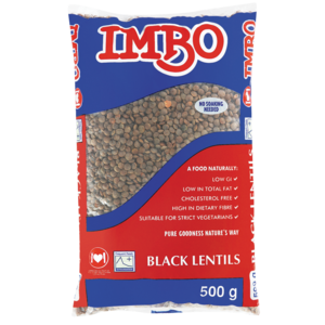 Imbo Black Lentils Pack 500g