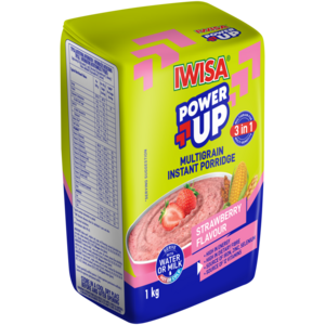 Iwisa No.1 Power Up Strawberry Flavour Multigrain Instant Porridge 1kg