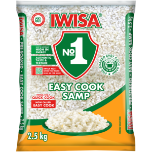 Iwisa No.1 Parboiled Quick Cook Samp 2.5kg
