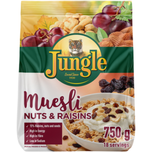 Jungle Nuts & Raisins Muesli 750g