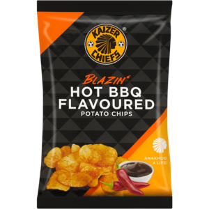 Kaizer Chiefs FC Blazin' Hot BBQ Flavoured Potato Chips 120g