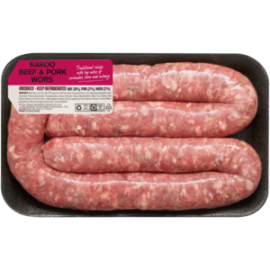 Karoo Beef & Pork Wors Per kg