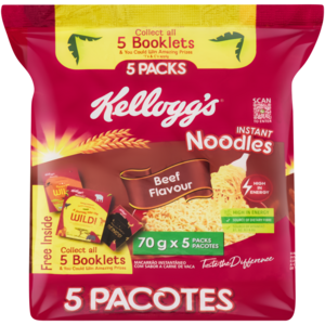 Kellogg's Beef Flavour Instant Noodles 5 x 70g