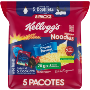 Kellogg's Cheese Flavour Instant Noodles 5 x 70g