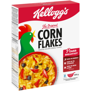 Kellogg's Corn Flakes Toasted Golden Cereal Flakes 500g