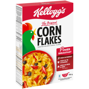 Kellogg's Corn Flakes Toasted Golden Cereal Flakes 750g