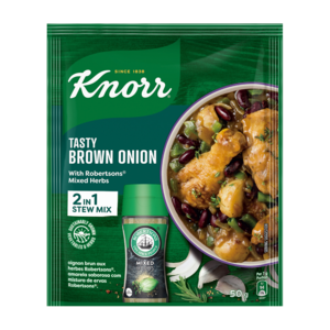Knorr Tasty Brown Onion Soup 2-in-1 Stew Mix with Robertsons Mixed Herbs 50g