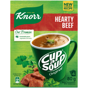 Knorr Cup-A-Soup Hearty Beef Instant Soup 4 x 20g