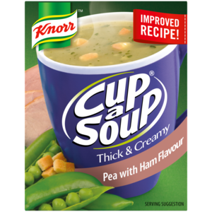 Knorr Cup-a-Soup Thick & Creamy Pea With Ham Instant Soup 3 x 31g