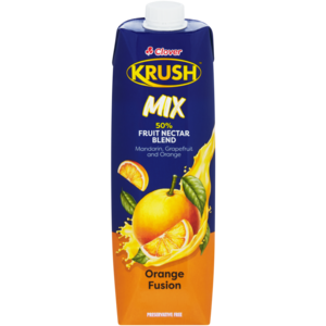 Krush Orange Fusion Mix 50% Fruit Nectar Blend 1L