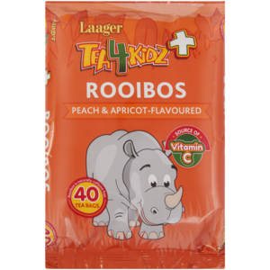 Laager Tea4kids+ Peach & Apricot Flavoured Rooibos Tea Bags 40 Pack