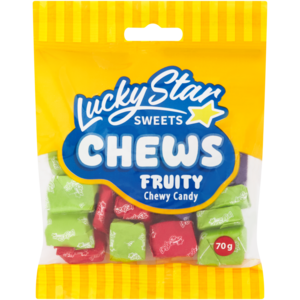 Lucky Star Sweets Fruity Chews 70g
