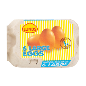 Lunds Large Eggs 6 Pack