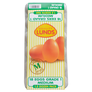 Lunds Medium Eggs 18 Pack