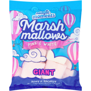 Magic Moments Pink & White Giant Marshmallows 200g