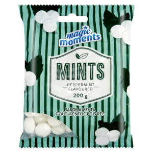Magic Moments Peppermint Flavoured Mint 200g Packet