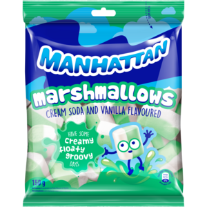 Manhattan Cream Soda & Vanilla Flavoured Marshmallows 150g