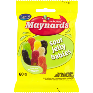 Maynards Sour Jelly Babies 60g