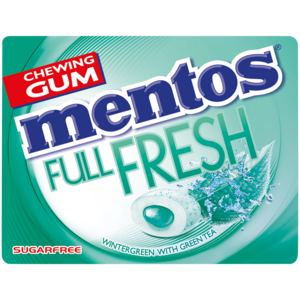 Mentos Full Fresh Wintergreen Sugarfree Chewing Gum 12g