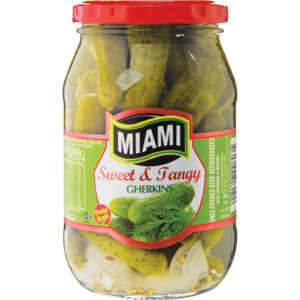 Miami Sweet & Tangy Gherkins 380g