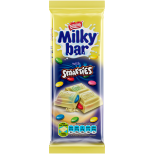 Milky Bar Smarties Chocolate Slab 80g