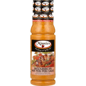 Minnies Mozambican Hot Peri-Peri Sauce 250ml